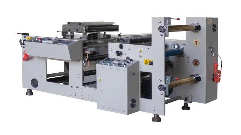 Automatic paper slitting and rewinding machine