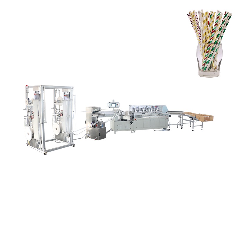 Latest paper drinking straw making machine