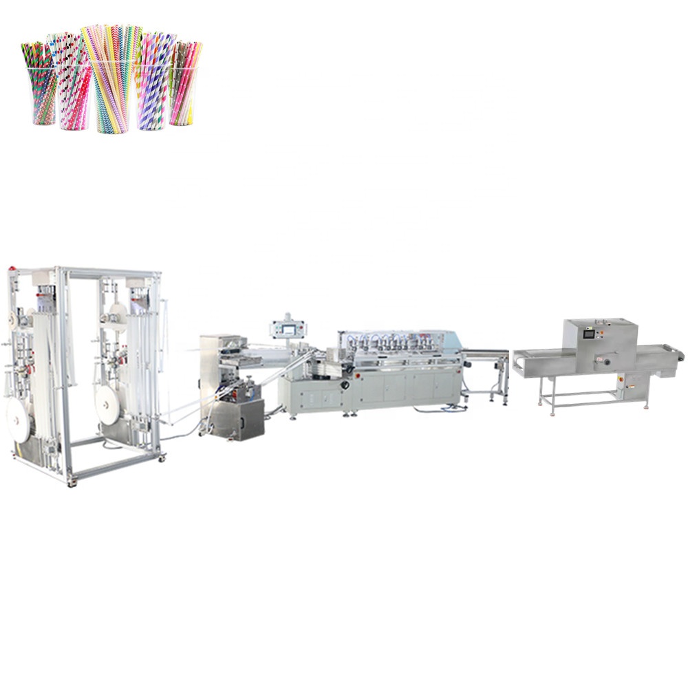 Fully automatic producing paper straws Equipment paper straw making fabricant de machine